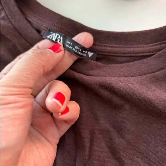 Zara Brown Bodysuit Large - Picture 3 of 5